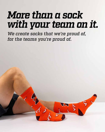 TCK socks Virginia Tech Hokies Mayhem Crew Socks (Made in USA)