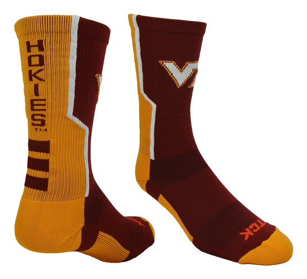 TCK socks Virginia Tech Hokies Socks Perimeter Crew