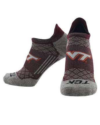 TCK socks Virginia Tech Hokies Tour No Show Tab Socks - Made in USA