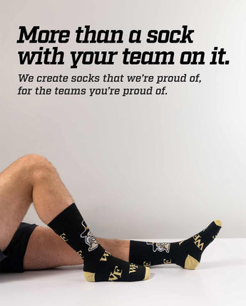 TCK socks Wake Forest Demon Deacons Mayhem Crew Socks (Made in USA)