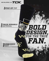 TCK socks Wake Forest Demon Deacons Mayhem Crew Socks (Made in USA)