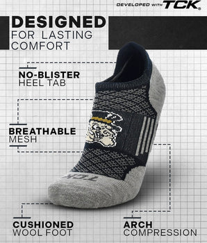 Wake Forest Demon Deacons No Show Tour Socks - Made in USA