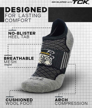 TCK socks Wake Forest Demon Deacons No Show Tour Socks - Made in USA