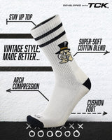 TCK socks Wake Forest Demon Deacons No Show Tour Socks - Made in USA