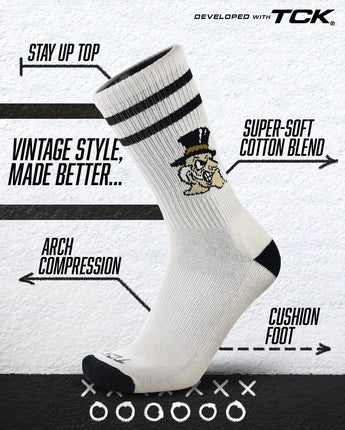 TCK socks Wake Forest Demon Deacons No Show Tour Socks - Made in USA