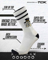 TCK socks Wake Forest Demon Deacons | Vintage | NCAA Mens and Womens Soft Cotton Sock