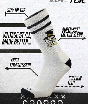 TCK socks Wake Forest Demon Deacons | Vintage | NCAA Mens and Womens Soft Cotton Sock