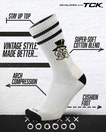 TCK socks Wake Forest Demon Deacons | Vintage | NCAA Mens and Womens Soft Cotton Sock