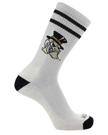 TCK socks Wake Forest / Large Wake Forest Demon Deacons | Vintage | NCAA Mens and Womens Soft Cotton Sock