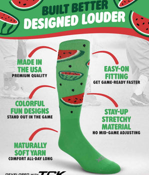 TCK socks Watermelon Athletic Knee High Socks