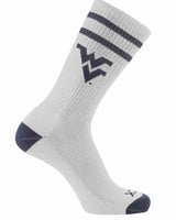 NCAA Vintage College Striped Socks - West Virginia Mountaineers (Large)