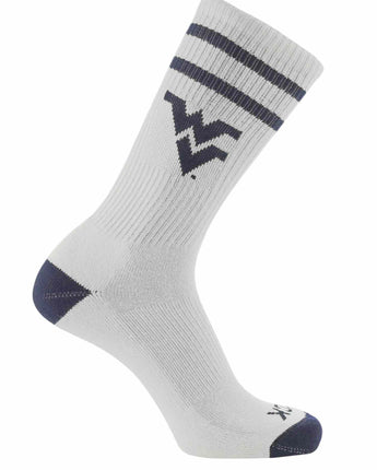 NCAA Vintage College Striped Socks - West Virginia Mountaineers (Large)