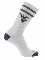 NCAA Vintage College Striped Socks - West Virginia Mountaineers (Large)