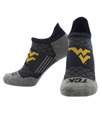 TCK socks West Virginia Mountaineers Tour No Show Tab Socks - Made in USA