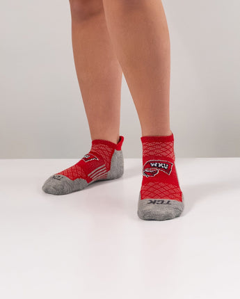 Western Kentucky Hilltoppers No Show Tour Socks - Made in USA
