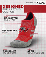 TCK socks Western Kentucky Hilltoppers No Show Tour Socks - Made in USA