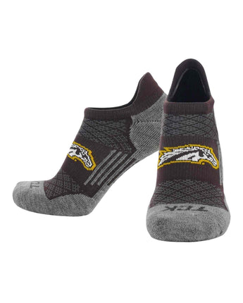 TCK socks Western Michigan Broncos / Medium Western Michigan Broncos Tour No Show Tab Socks - Made in USA