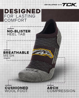 TCK socks Western Michigan Broncos Tour No Show Tab Socks - Made in USA