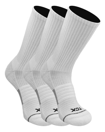 TCK socks White-3 Pack / Medium TCK 365 Everyday Crew Socks For Men and Women - 3 Pairs