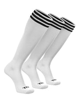 TCK socks White/Black 3-Pack / X-Small Prosport Trio Striped Socks