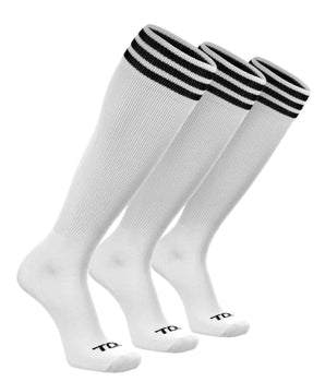 TCK socks White/Black 3-Pack / X-Small Prosport Trio Striped Socks