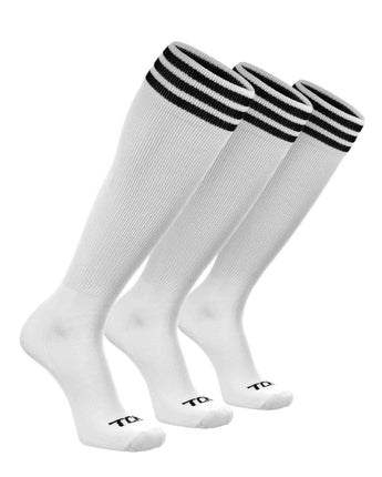 TCK socks White/Black 3-Pack / X-Small Prosport Trio Striped Socks