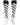 TCK socks White/Black/Black / Medium Candy Stripe Knee High Softball Socks