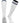TCK socks White Black / Large Euro Style 3 Stripe Soccer Socks With Fold Down Top