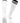 TCK socks White/Black / Large Premier Soccer Sock with Fold Down Stripes