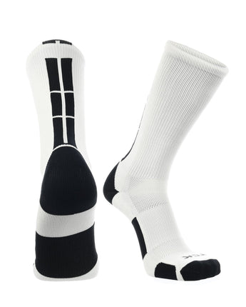 TCK socks White/Black / X-Large Crew Socks Baseline 3.0 Adult Sizes Team Colors