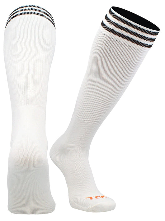 TCK socks White/Black / X-Small Prosport Striped Tube Sock