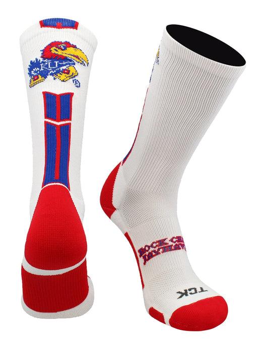 TCK socks White/Blue/Crimson / Large Kansas Jayhawks Socks Baseline 3.0 Crew