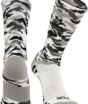 TCK socks White Camo / Large Elite Woodland Camo Performance Crew Socks