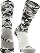 TCK socks White Camo / Large Elite Woodland Camo Performance Crew Socks