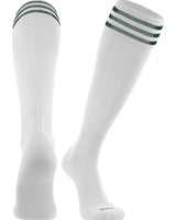 TCK socks White/Dark Green / Medium Finale 3-Stripe Soccer Socks
