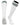 TCK socks White Dk Green / Large Euro Style 3 Stripe Soccer Socks With Fold Down Top