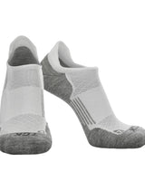 TCK socks White/Heather Grey / Small Tour No Show Golf & Running Socks