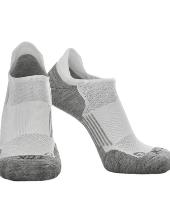 TCK socks White/Heather Grey / Small Tour No Show Golf & Running Socks