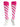 TCK socks White/Hot Pink/Hot Pink / Small Candy Stripe Knee High Softball Socks