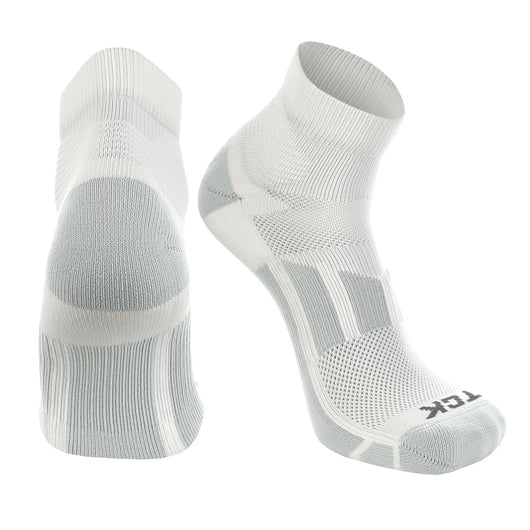 TCK socks White / Large Athletic Performance Ankle Socks for Men and Women