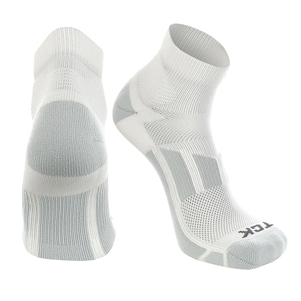 TCK socks White / Large Athletic Performance Ankle Socks for Men and Women