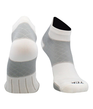 TCK socks White / Large Plantar Fasciitis Relief Socks for Men and Women with Targeted Compression