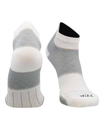 TCK socks White / Large Plantar Fasciitis Relief Socks for Men and Women with Targeted Compression