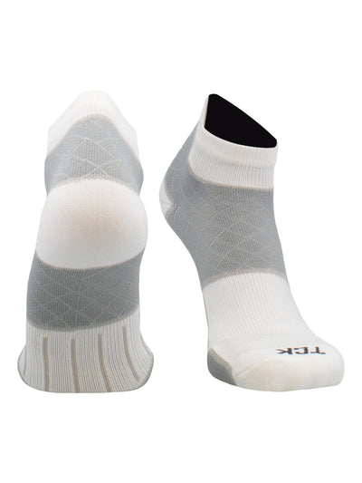 TCK socks White / Large Plantar Fasciitis Relief Socks for Men and Women with Targeted Compression