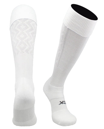 TCK socks White / Large Premier Soccer Sock with Fold Down Top