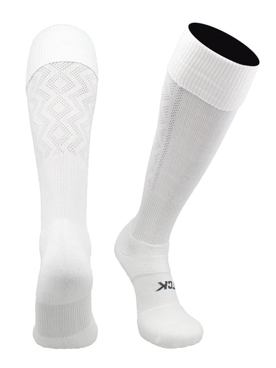 TCK socks White / Large Premier Soccer Sock with Fold Down Top