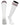 TCK socks White Maroon / Medium Euro Style 3 Stripe Soccer Socks With Fold Down Top