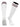 TCK socks White Maroon / Medium Euro Style 3 Stripe Soccer Socks With Fold Down Top