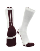 TCK socks White/Maroon / X-Large Crew Socks Baseline 3.0 Adult Sizes Team Colors