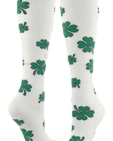 TCK socks White / Medium Shamrock Socks for St. Patty's Day - for Softball, Soccer